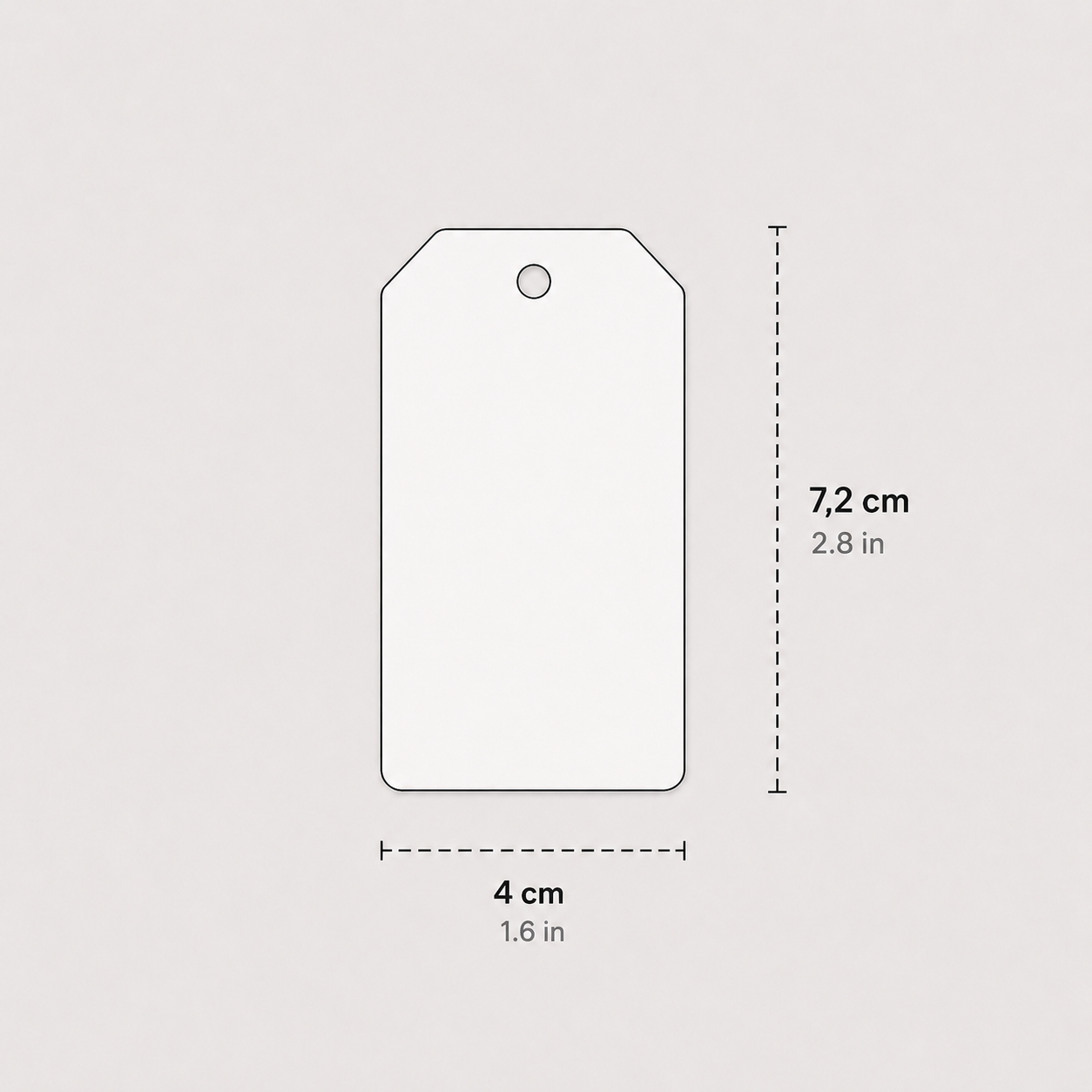 Χάρτινα Καρτελάκια για Συσκευασίες & Δώρα 7,2 × 4 εκ. | Navy Blue