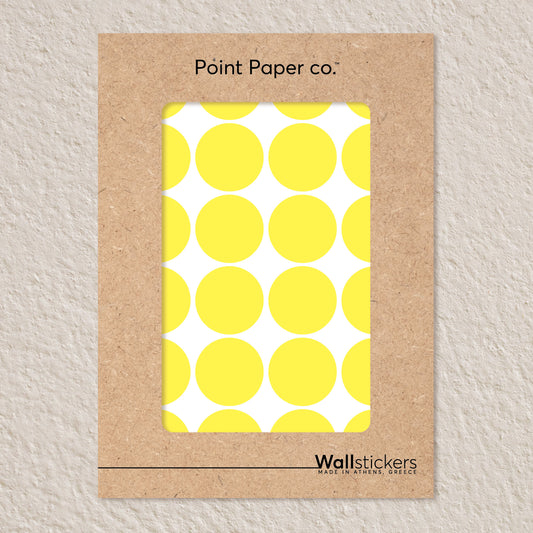 Αυτοκόλλητα Τοίχου για Παιδικό Δωμάτιο | Yellow Polka Dots