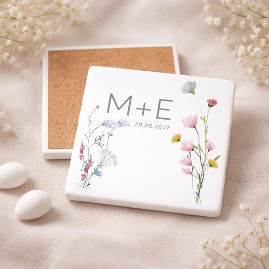 Μπομπονιέρα Γάμου Σουβέρ Coaster | Wild Flowers