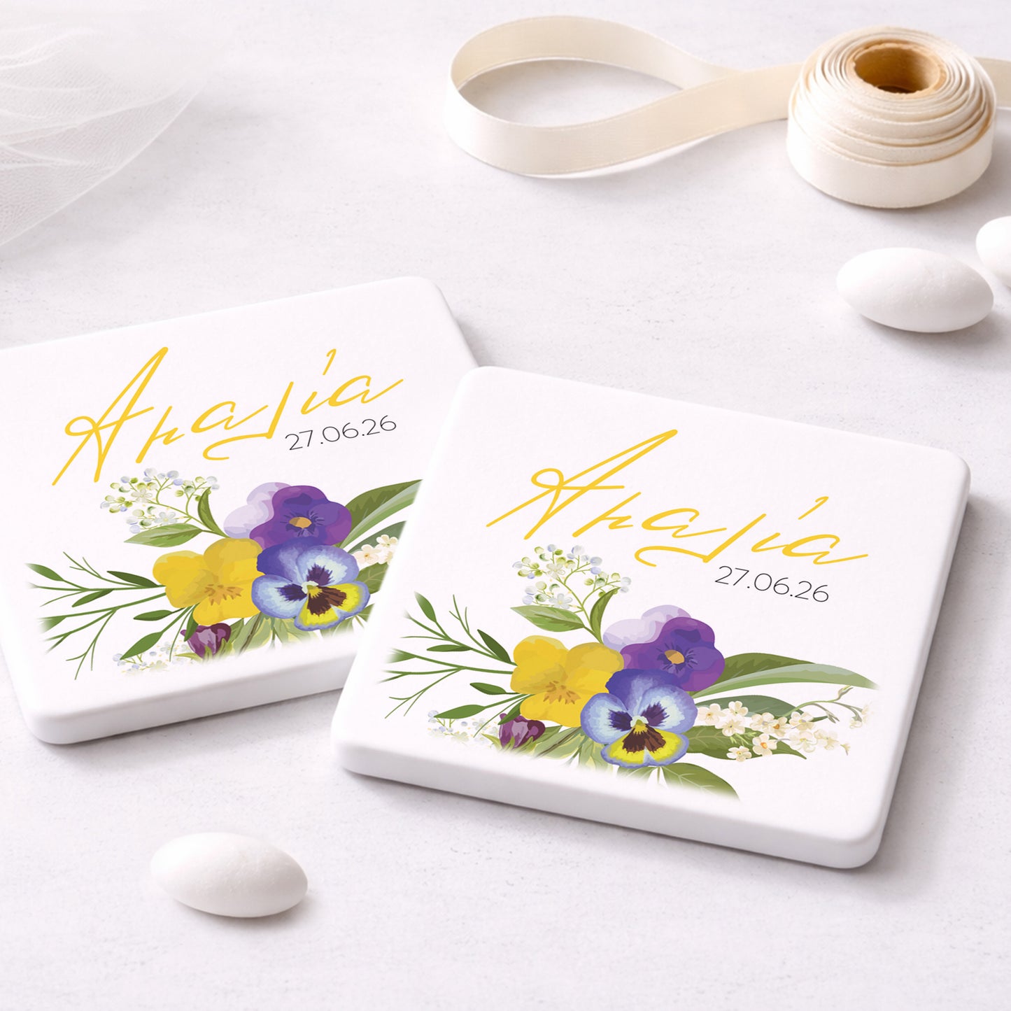 Μπομπονιέρα Βάπτισης Πλακάκι | Gladiolus