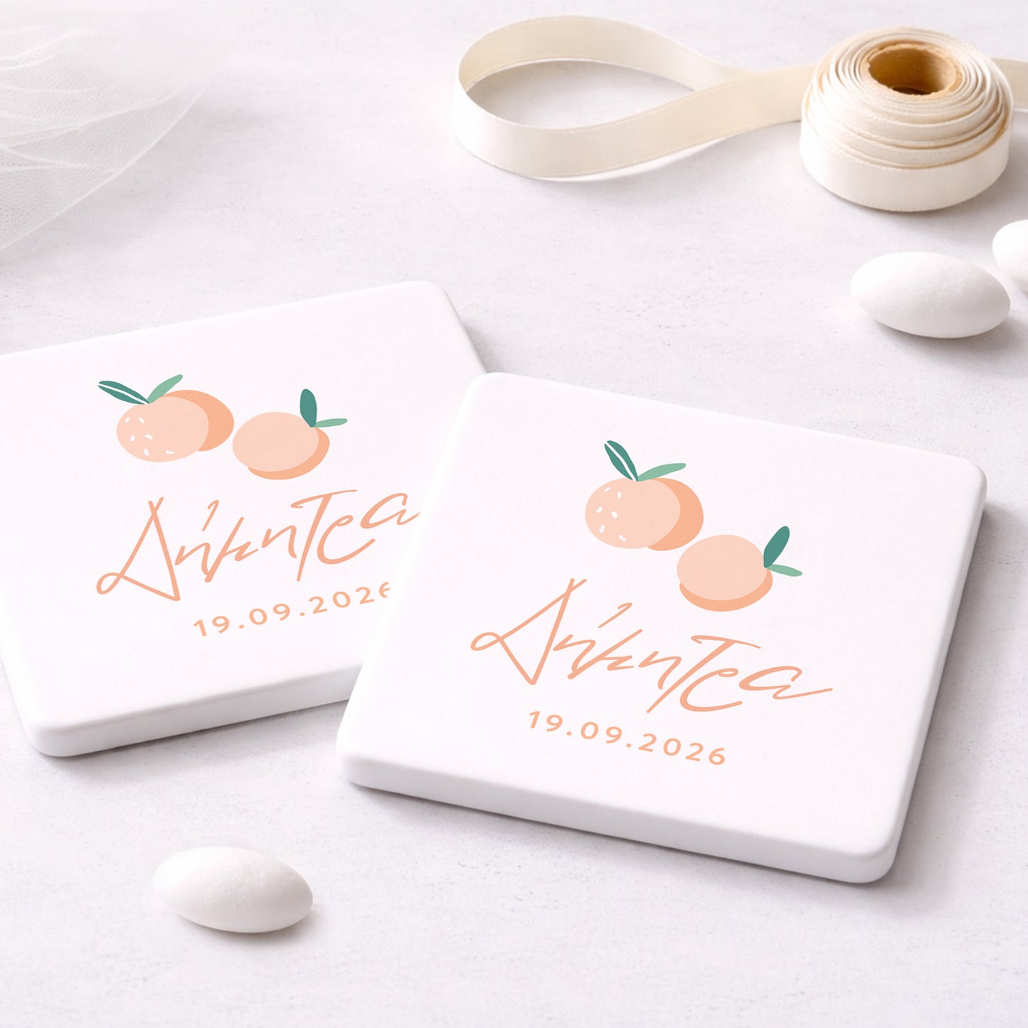 Μπομπονιέρα Βάπτισης Πλακάκι | Apricote