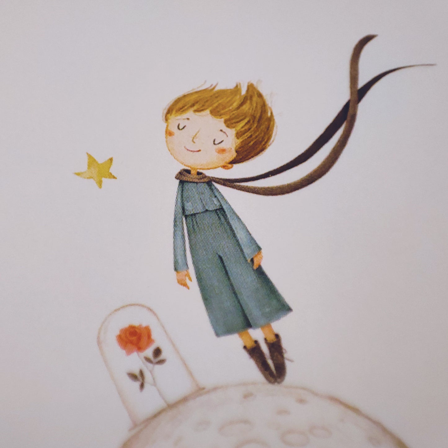 Προσκλητήριο Βάπτισης Little Prince με Φάκελο & Τρέσα