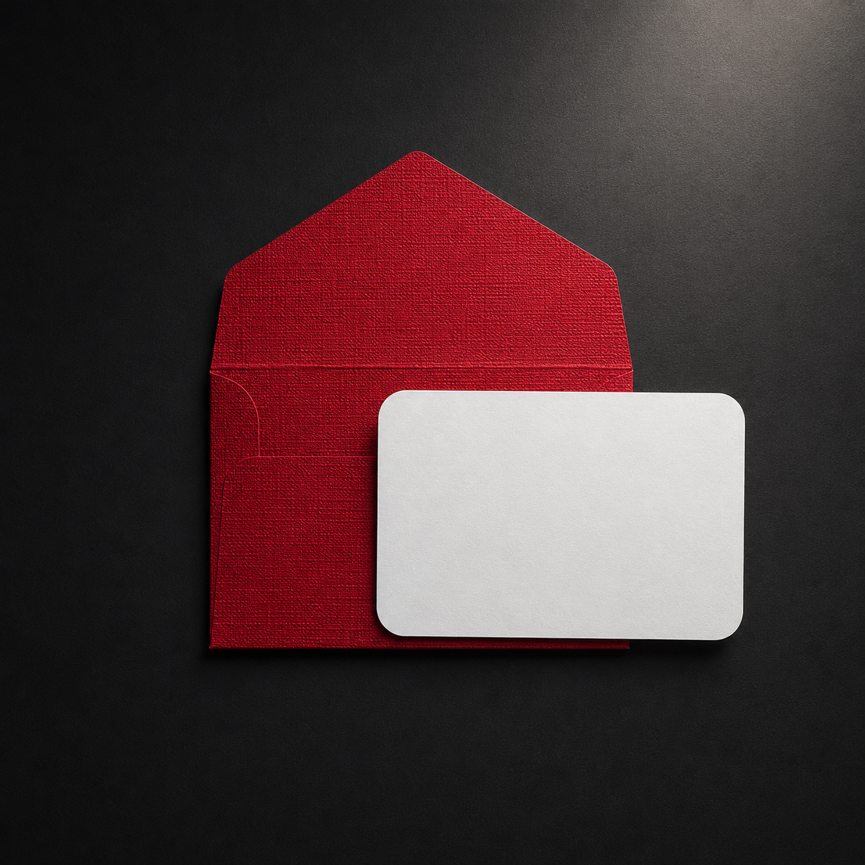 Σετ 5 Mini Gift Cards με Χειροποίητους Classic Red Φακέλους