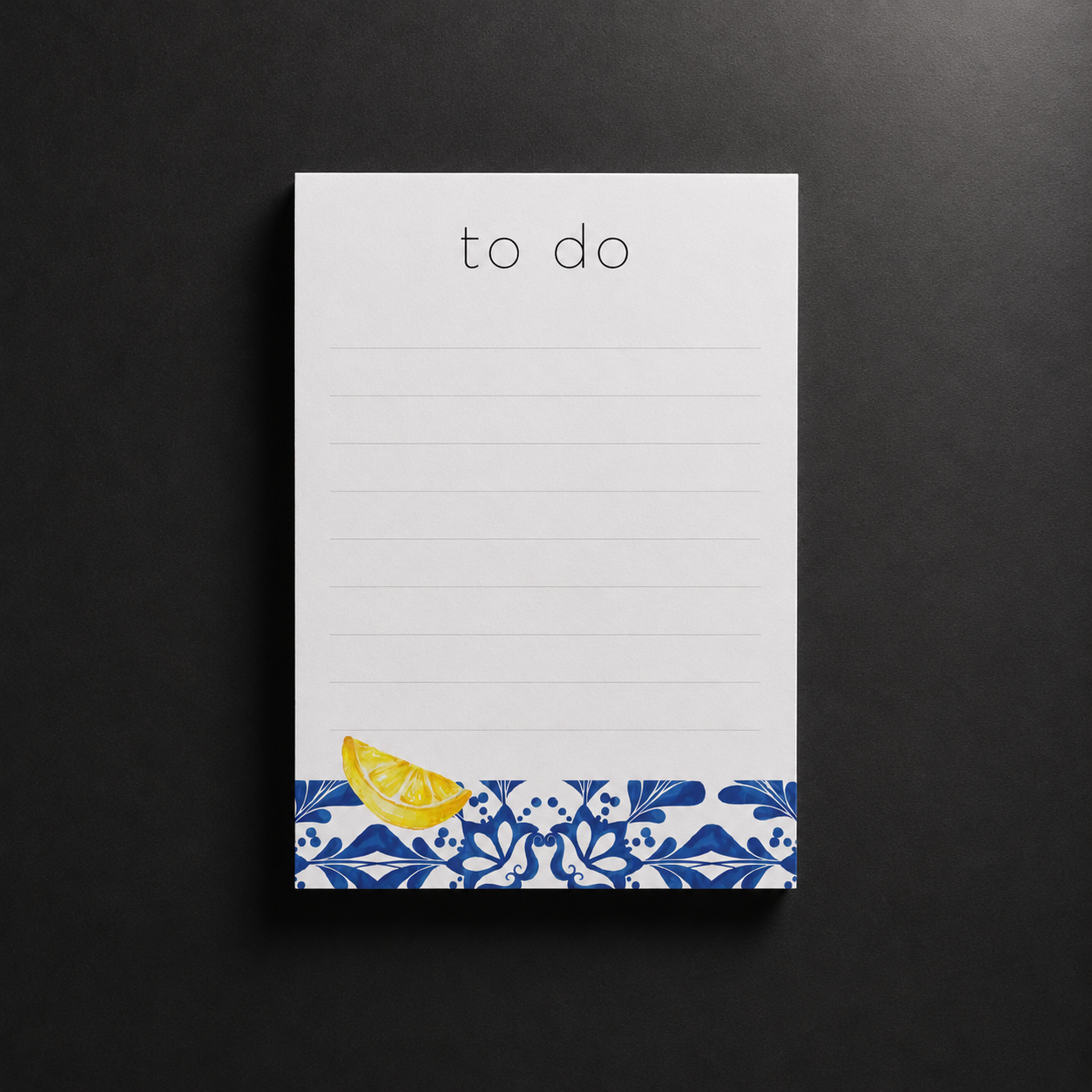 Σετ 6 Notepads Lemon Tile | Μπλοκ Σημειώσεων & Grocery List με Μεσογειακό Σχέδιο