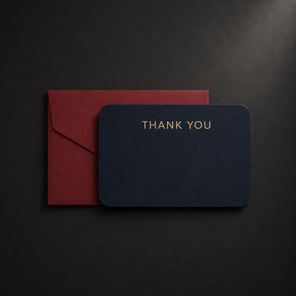 Σετ 6 Thank You Cards με Χειροποίητους Φακέλους – Συλλογή Χρωμάτων