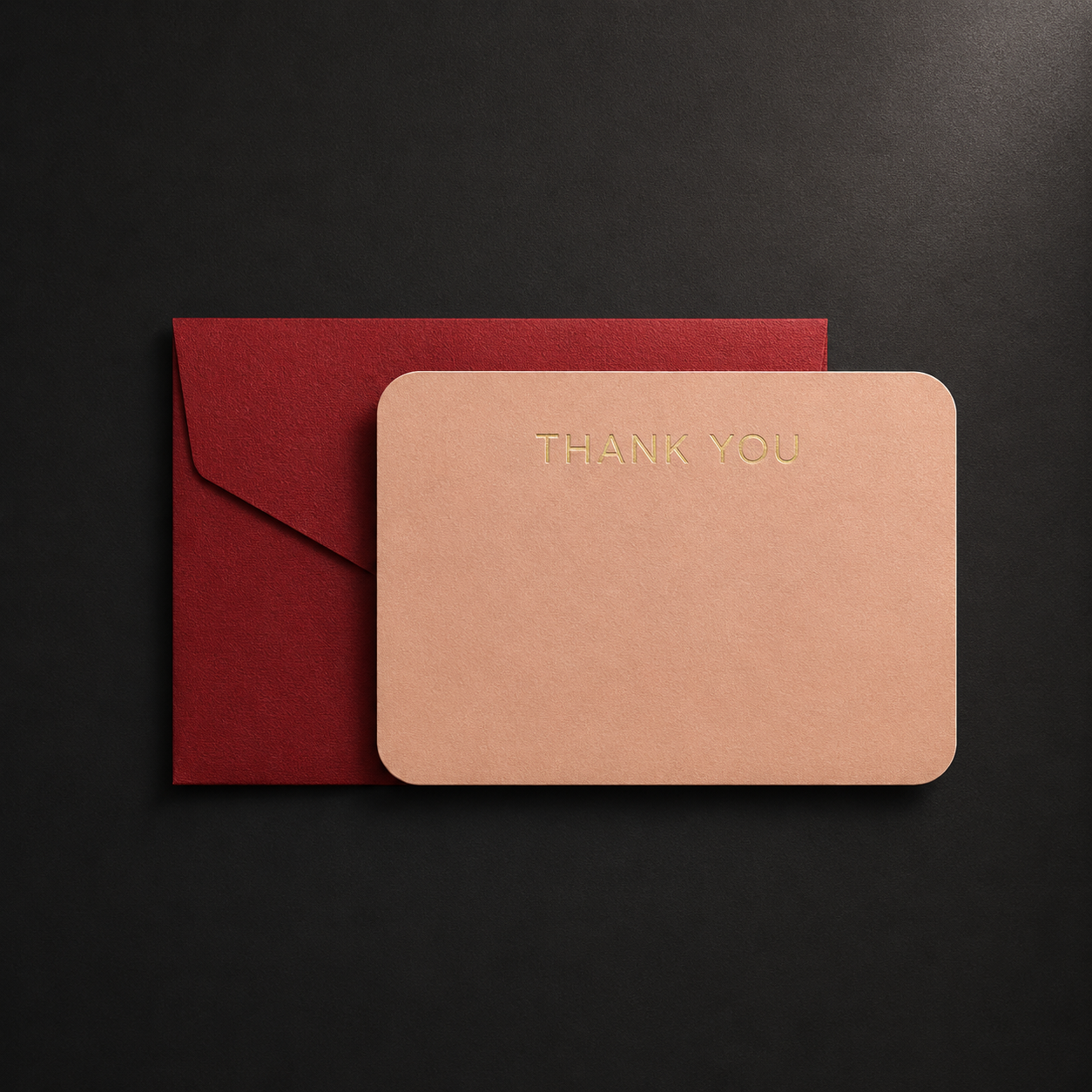 Σετ 6 Thank You Cards με Χειροποίητους Φακέλους – Συλλογή Χρωμάτων
