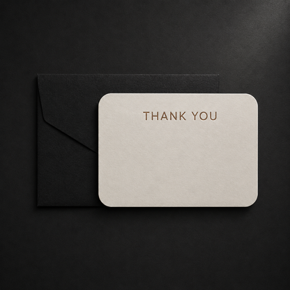 Σετ 6 Thank You Cards με Χειροποίητους Φακέλους – Συλλογή Χρωμάτων