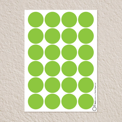 Αυτοκόλλητα Τοίχου για Παιδικό Δωμάτιο | Green Polka Dots