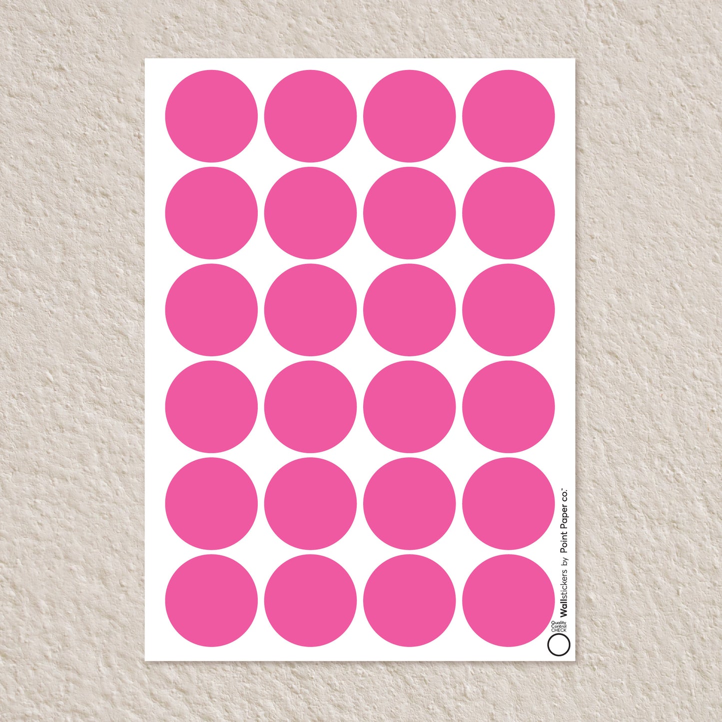 Αυτοκόλλητα Τοίχου για Παιδικό Δωμάτιο | Magenta Polka Dots