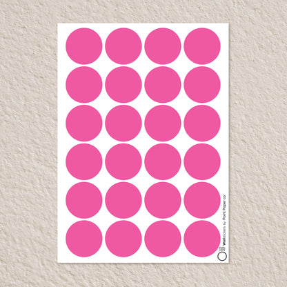 Αυτοκόλλητα Τοίχου για Παιδικό Δωμάτιο | Magenta Polka Dots