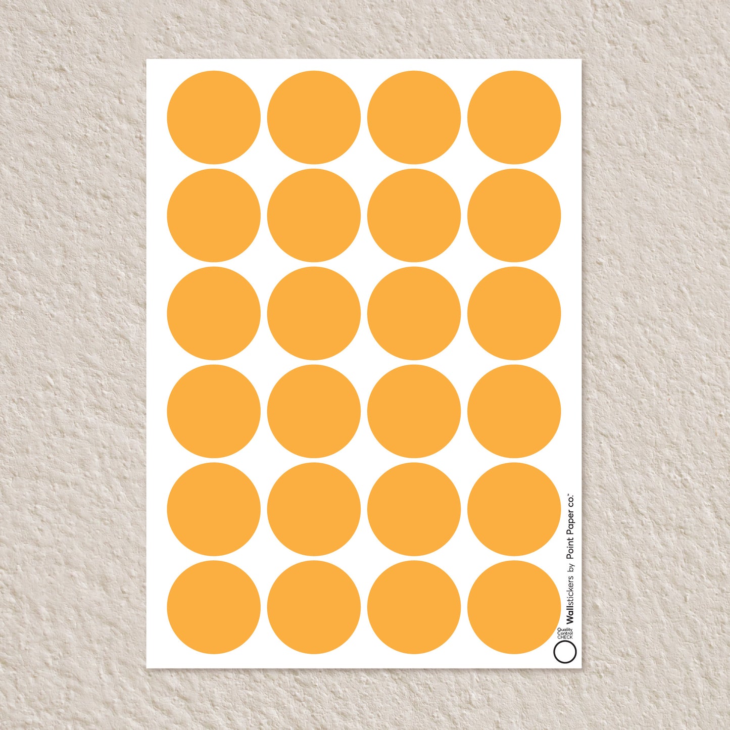 Αυτοκόλλητα Τοίχου για Παιδικό Δωμάτιο | Orange Polka Dots