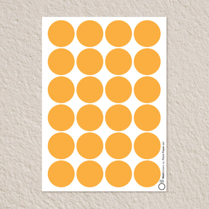 Αυτοκόλλητα Τοίχου για Παιδικό Δωμάτιο | Orange Polka Dots