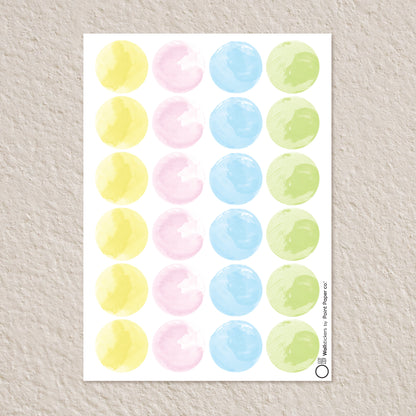 Αυτοκόλλητα Τοίχου για Παιδικό Δωμάτιο | Marshmallow Polka Dots