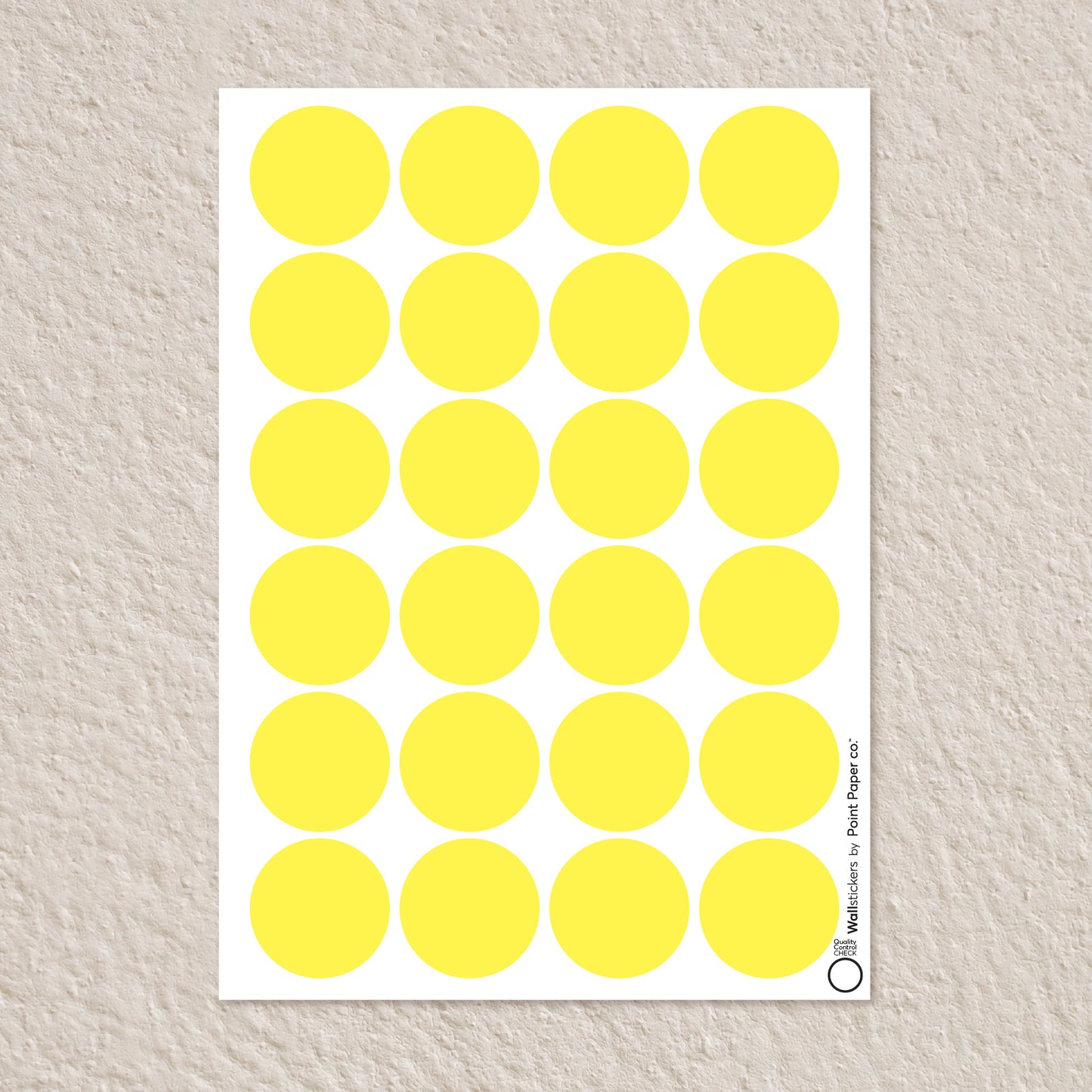 Αυτοκόλλητα Τοίχου για Παιδικό Δωμάτιο | Yellow Polka Dots