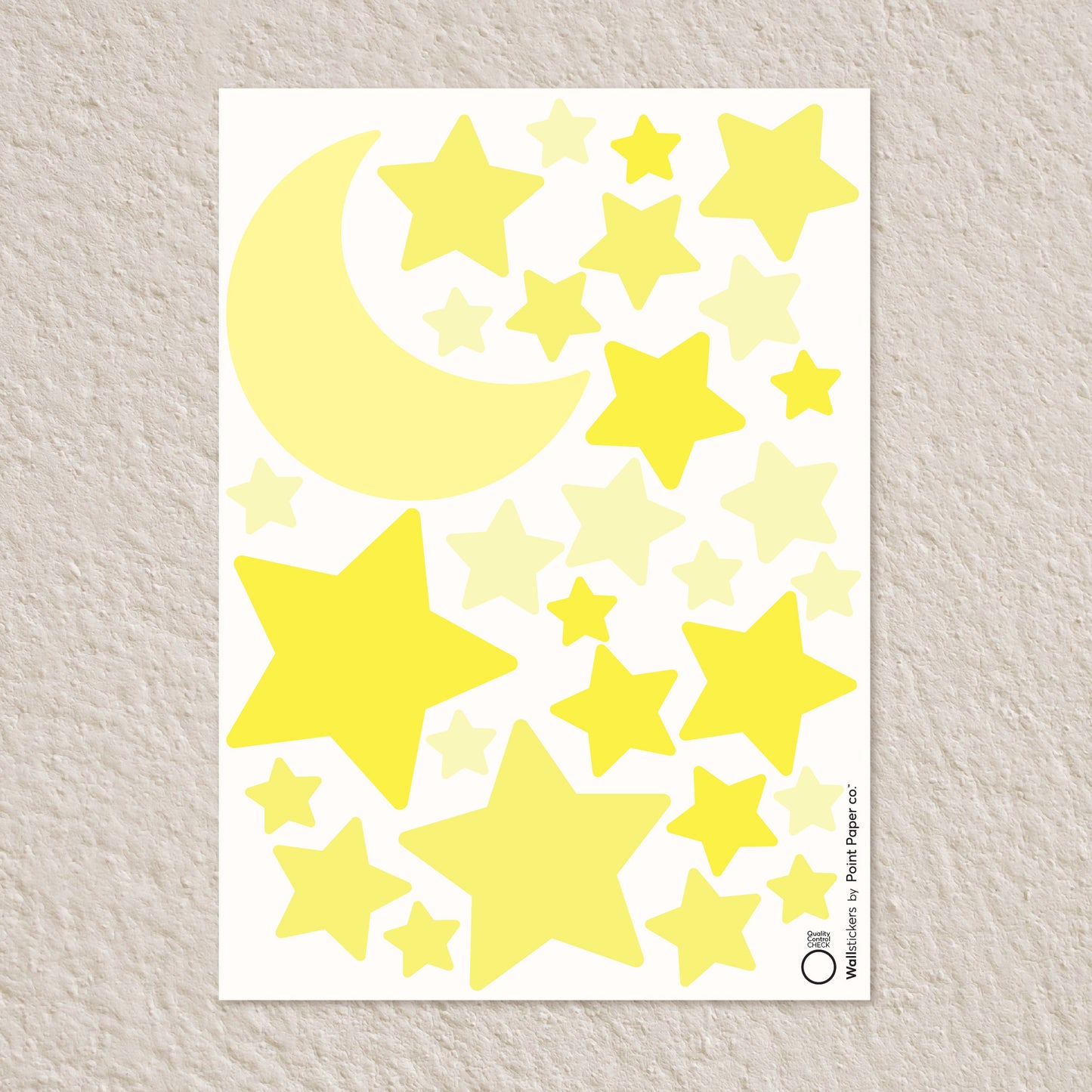 Αυτοκόλλητα Τοίχου για Παιδικό Δωμάτιο | Yellow Wishing Stars