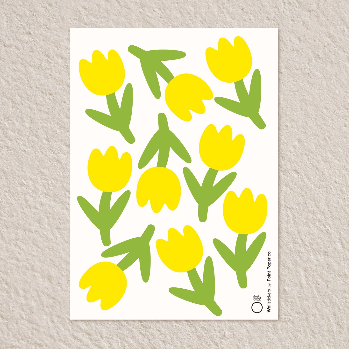 Αυτοκόλλητα Τοίχου για Παιδικό Δωμάτιο | Yellow Tulips