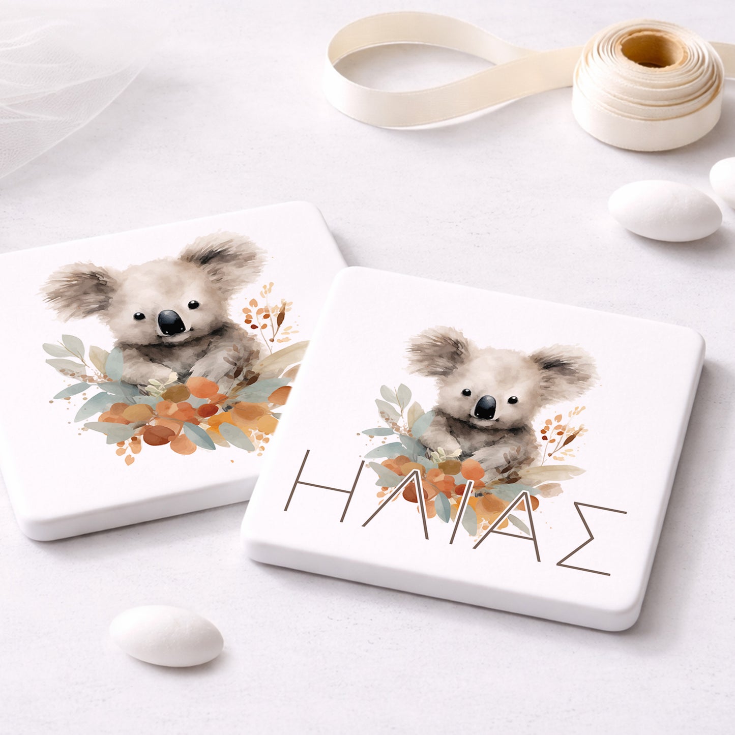 Μπομπονιέρα Πλακάκι Βάπτισης με Koala