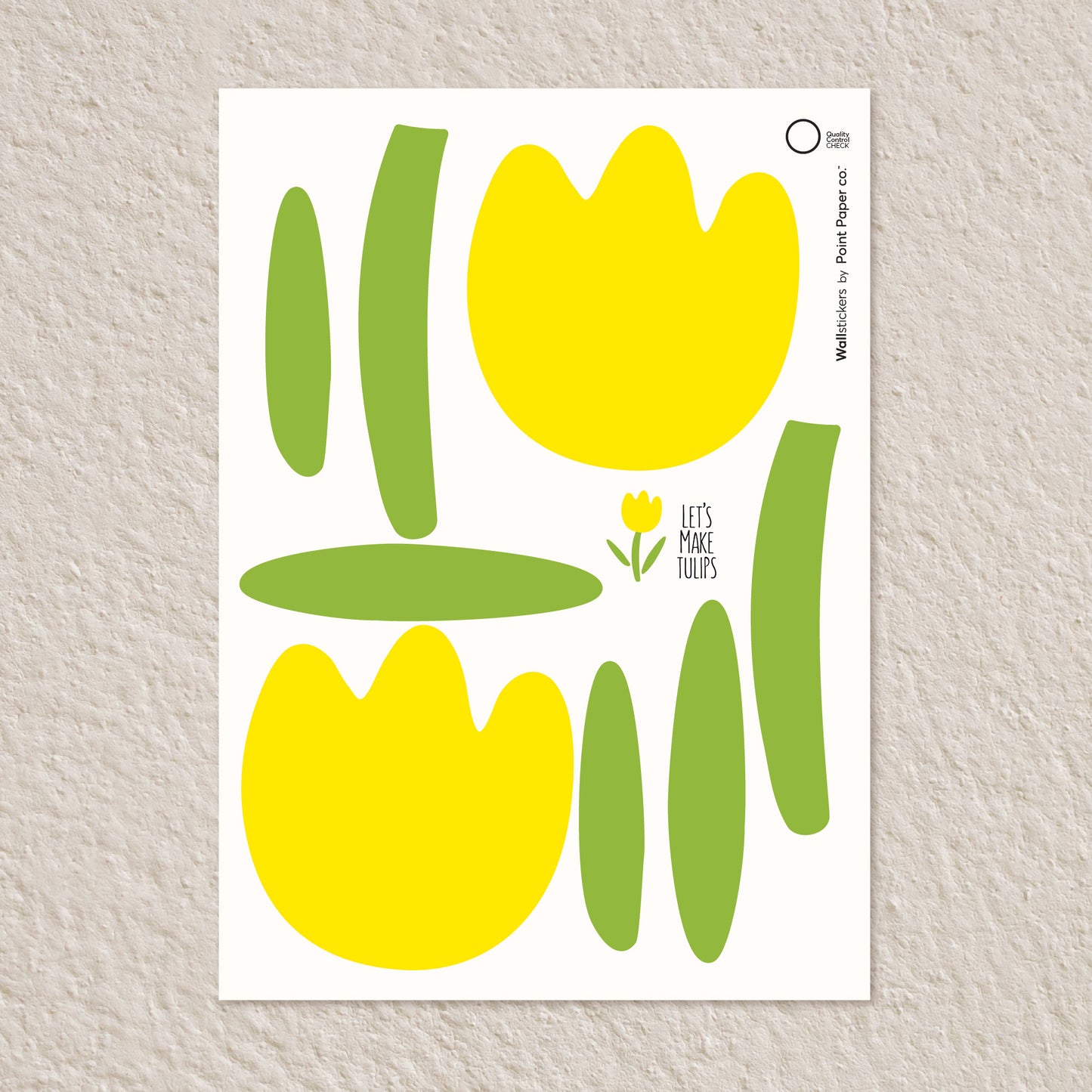 Αυτοκόλλητα Τοίχου για Παιδικό Δωμάτιο | Let's Make Yellow Tulips
