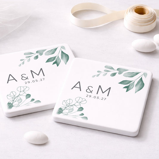 Μπομπονιέρα Γάμου Σουβέρ Coaster | Eucalyptus