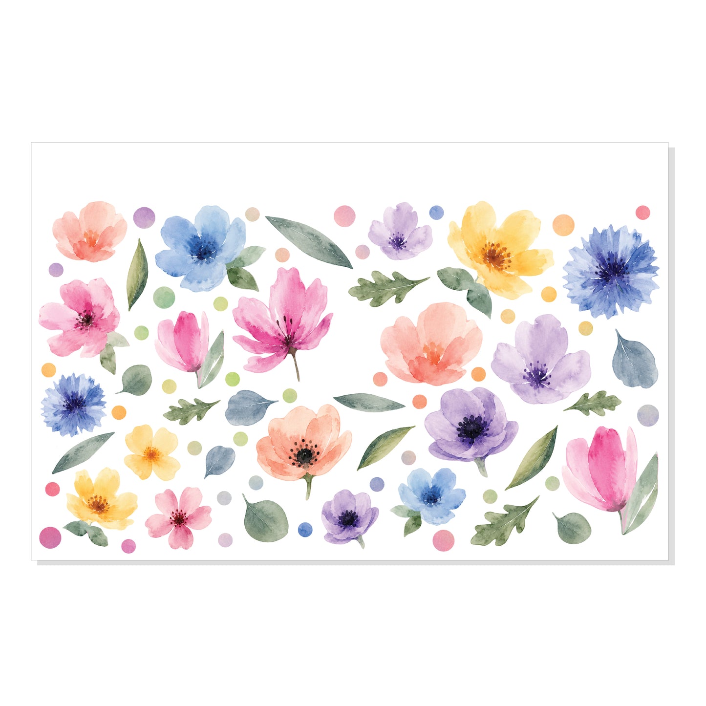 Let's Make A Blooming Dream Υφασμάτινα Αυτοκόλλητα Τοίχου για Παιδικό Δωμάτιο
